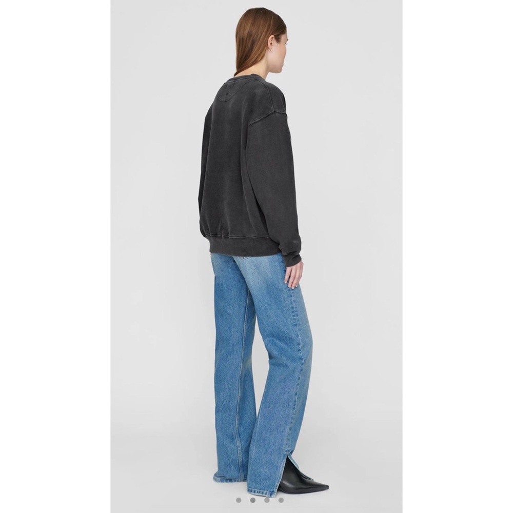 Anine Bing “Ramona” sweatshirt Los Angeles in washed black, size small - Picture 4 of 5